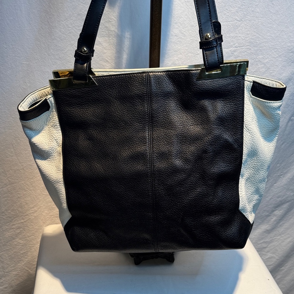Vince Camuto Black and White Tote Bag - Picture 3 of 15